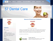 Tablet Screenshot of 57-dental.com